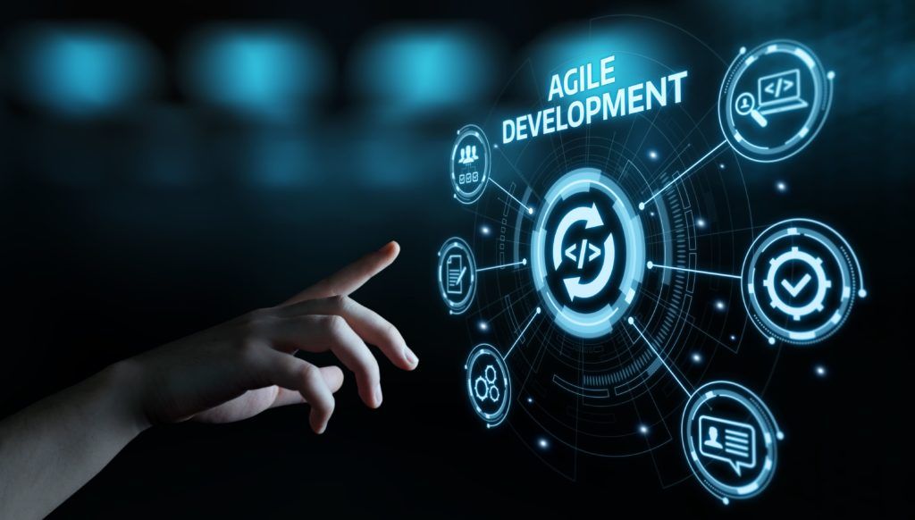 Agile software development: sprint-based delivery, weekly demos, incremental releases