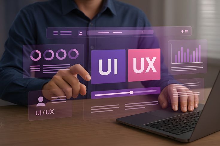 UI/UX design process: wireframes, prototypes, design system and user flows