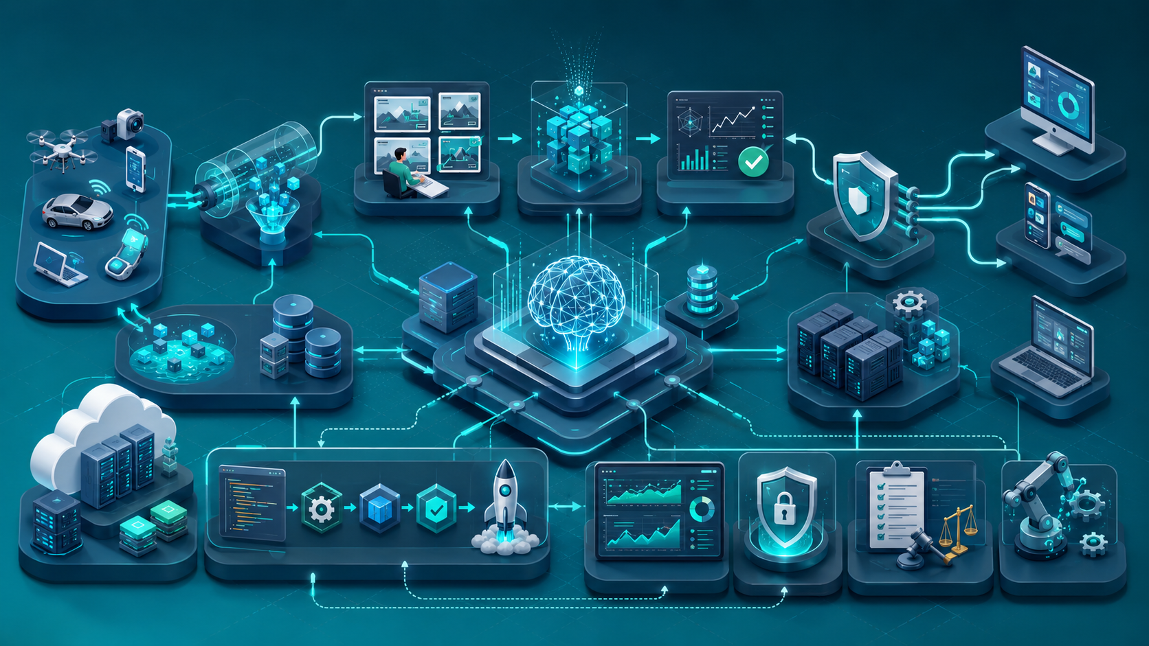 AI Software Development Company In USA planning data pipelines secure APIs deployment and monitoring
