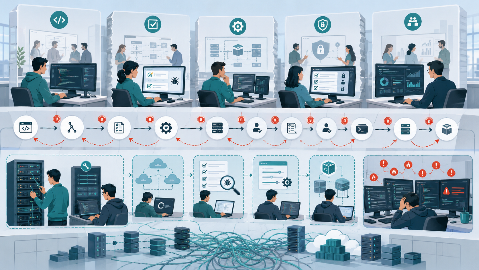 Benefits Of DevOps For Enterprise Software Development solving slow release cycles and team silos