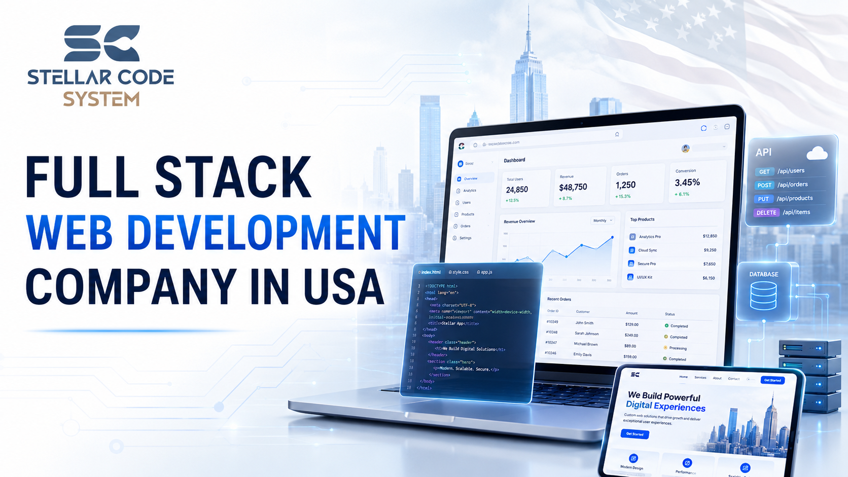 Full Stack Web Development Company In USA building scalable and maintainable web applications
