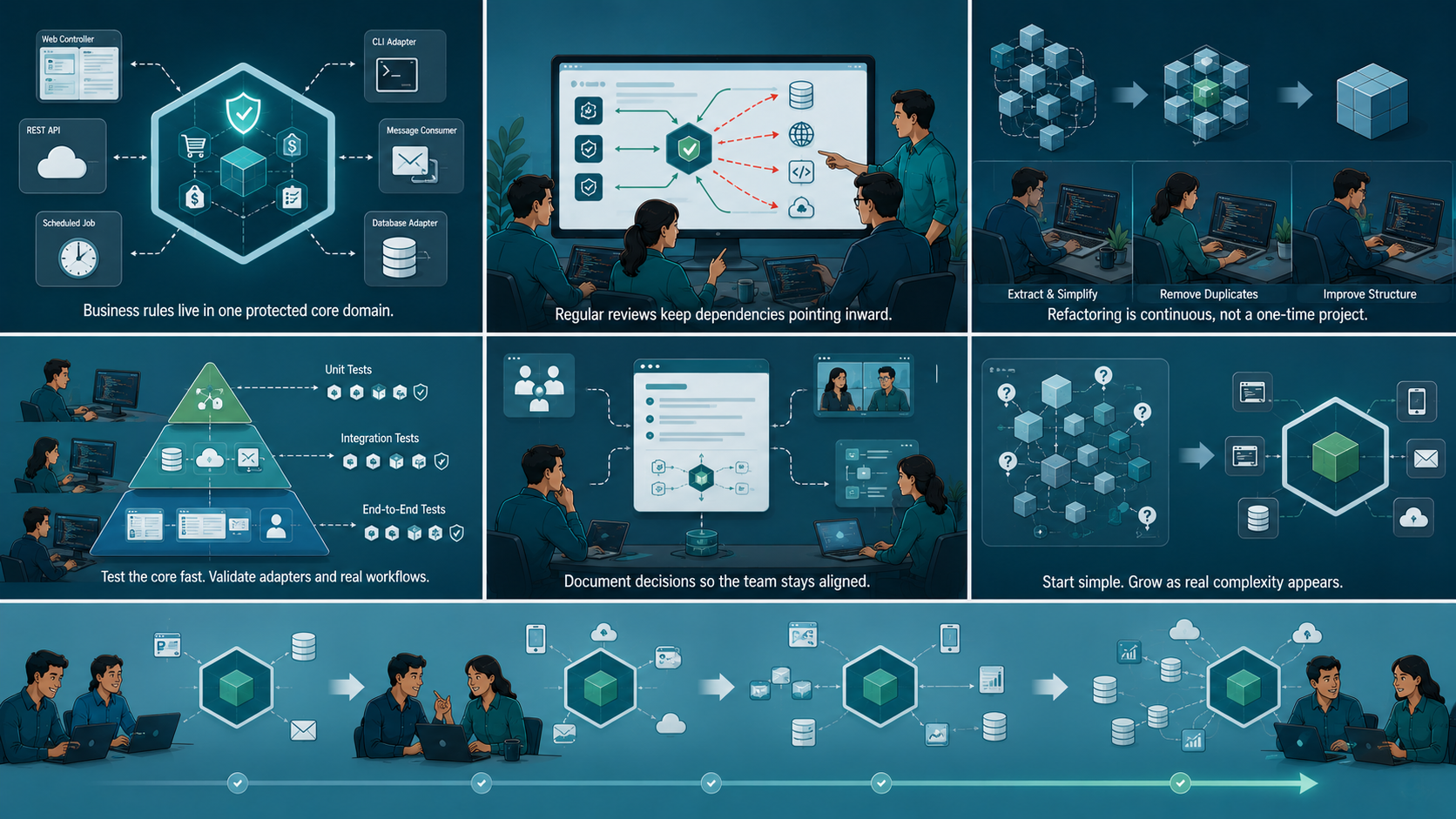 Hexagonal Architecture Explained: Benefits & Use Cases