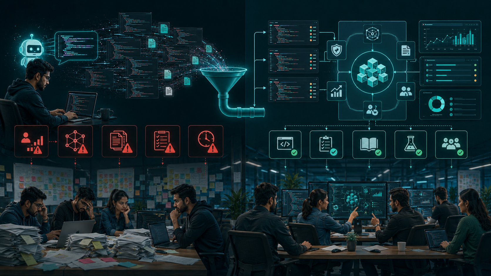 How AI Is Transforming Enterprise Software Development by accelerating code generation and review pressure