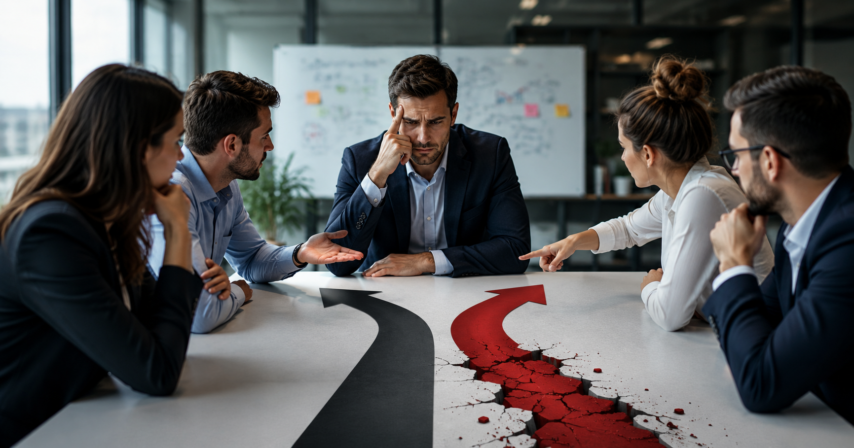Enterprise software project management with risk planning and stakeholder alignment