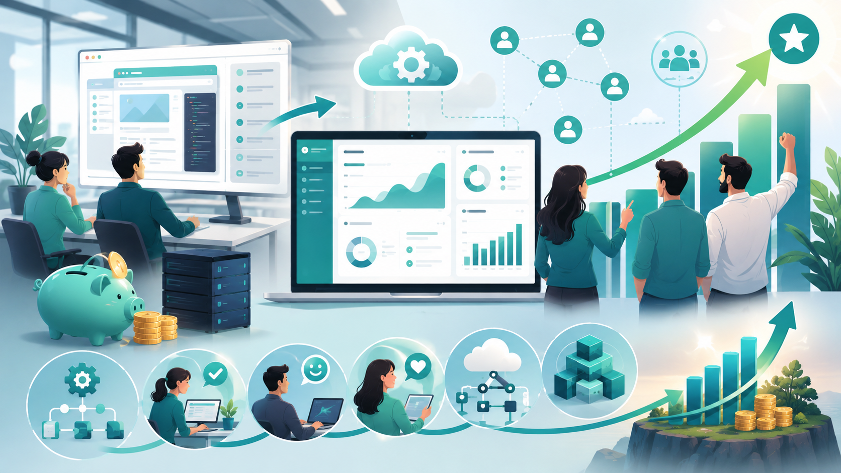 SaaS maintenance costs after launch including updates optimization and support services