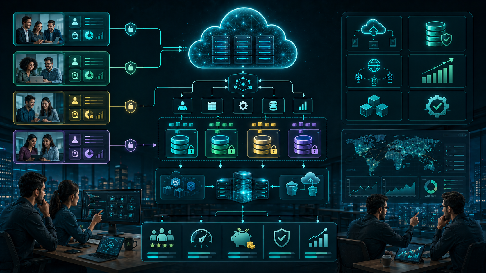 Multi tenant SaaS architecture and scalability planning for cloud software products