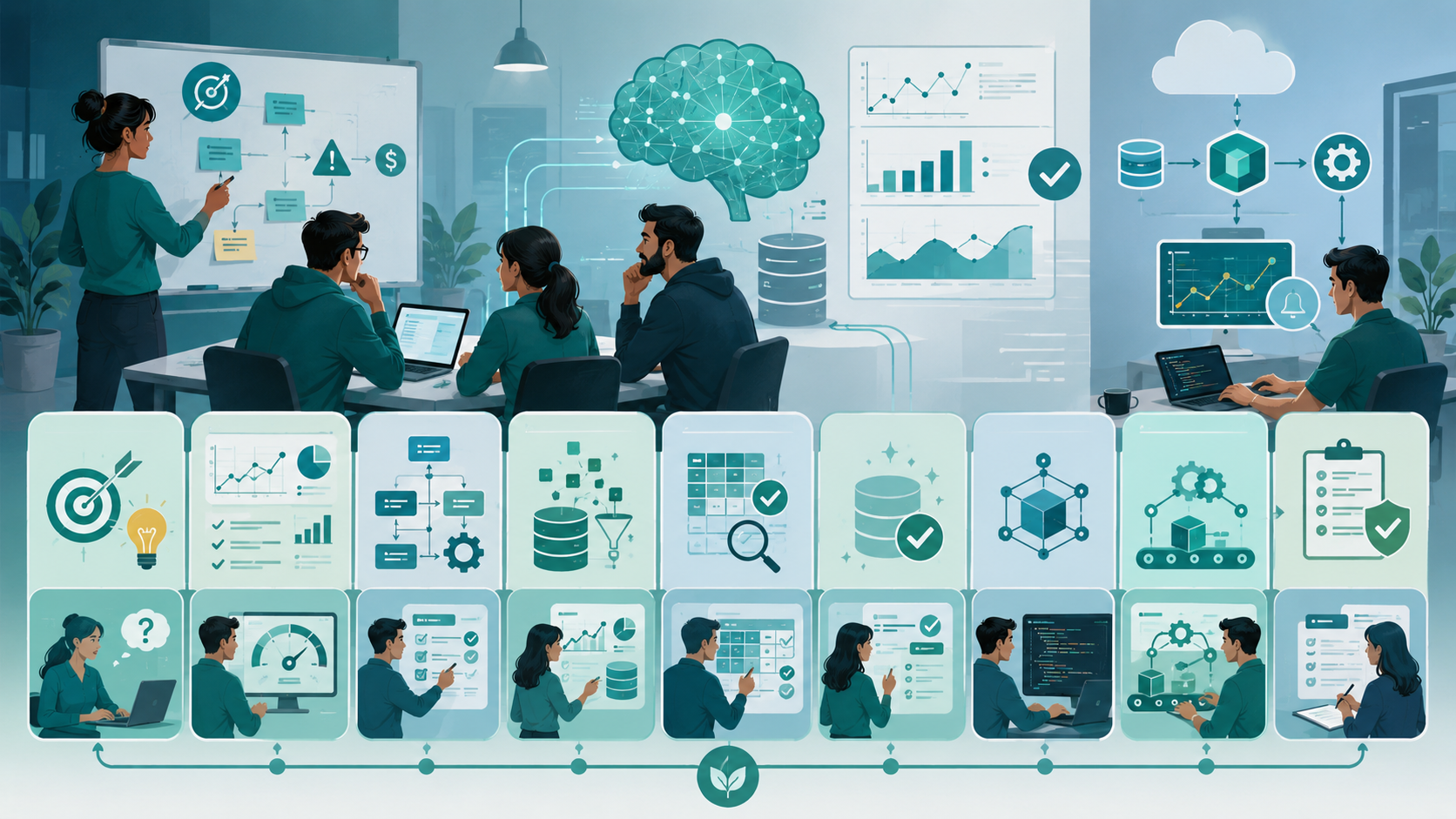 Sustainable machine learning application practices for small engineering teams