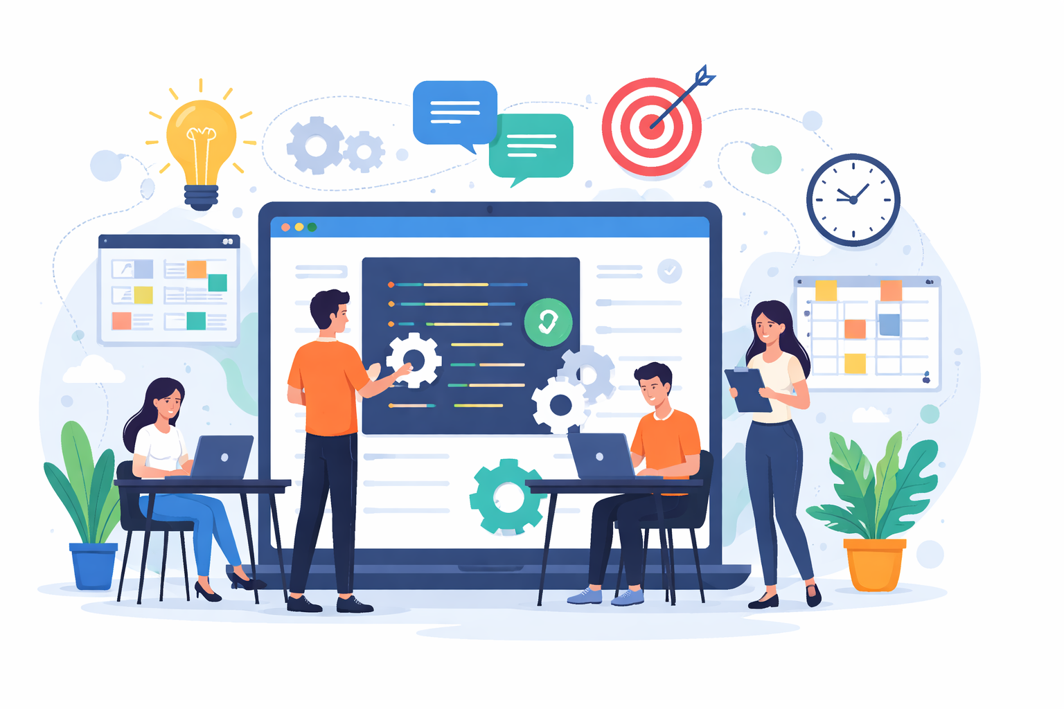 Multi-cloud setup illustration for small businesses
