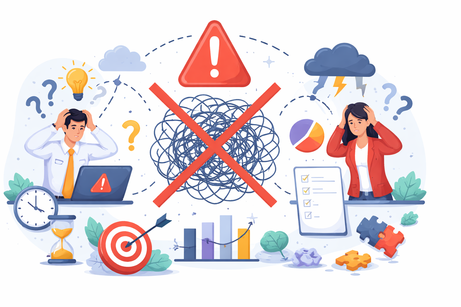 Multi-cloud setup illustration for small businesses