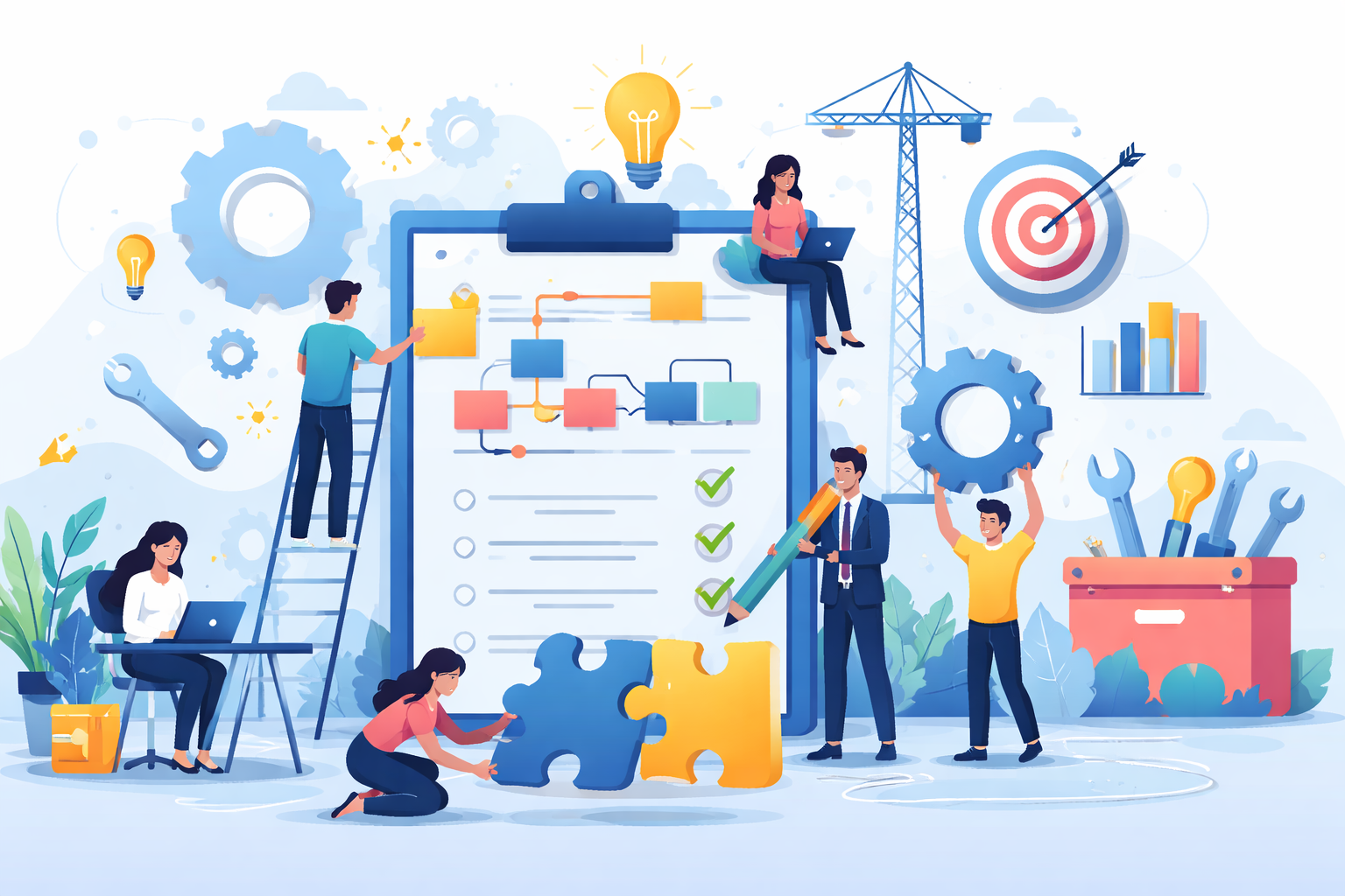 Multi-cloud setup illustration for small businesses
