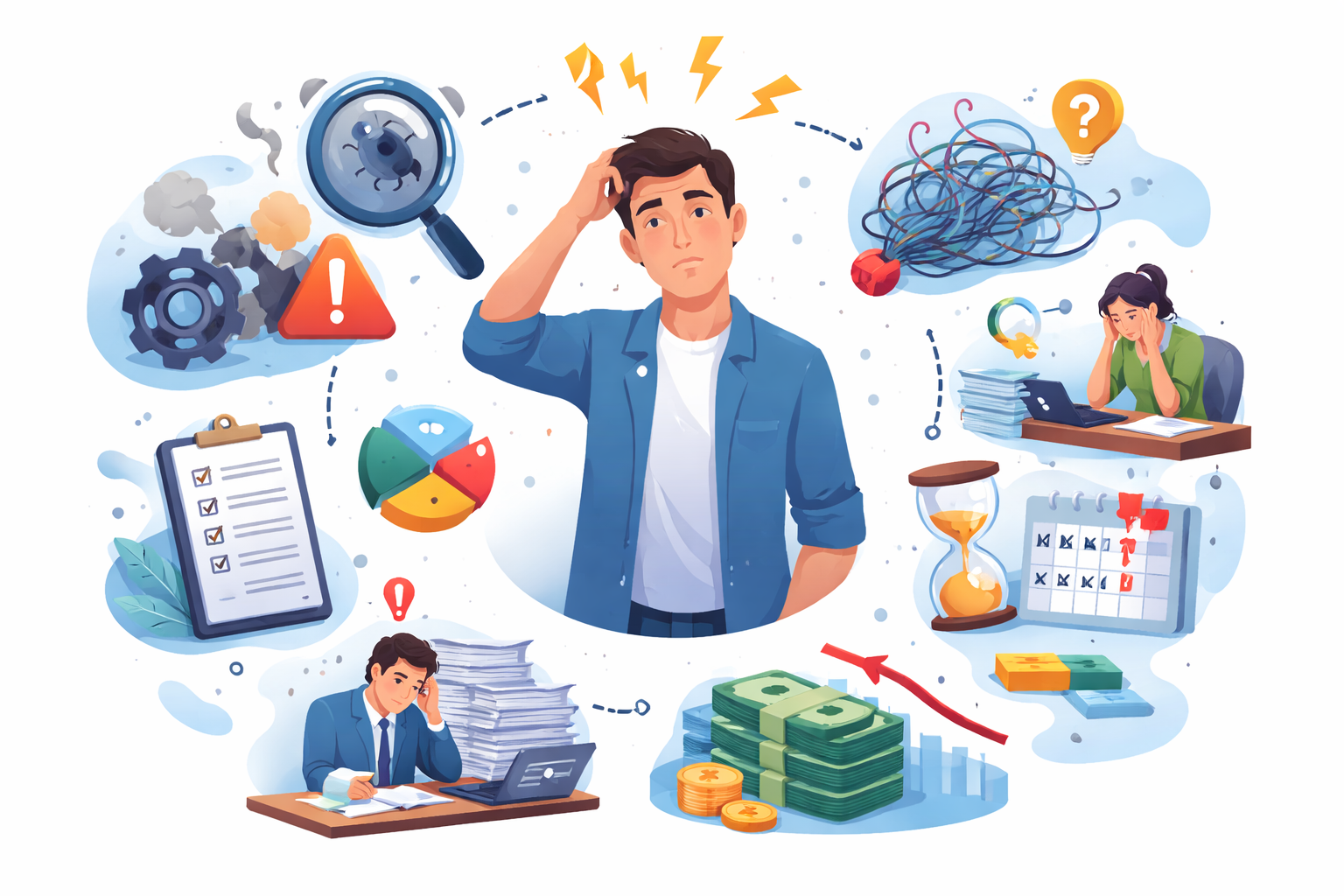 Multi-cloud setup illustration for small businesses