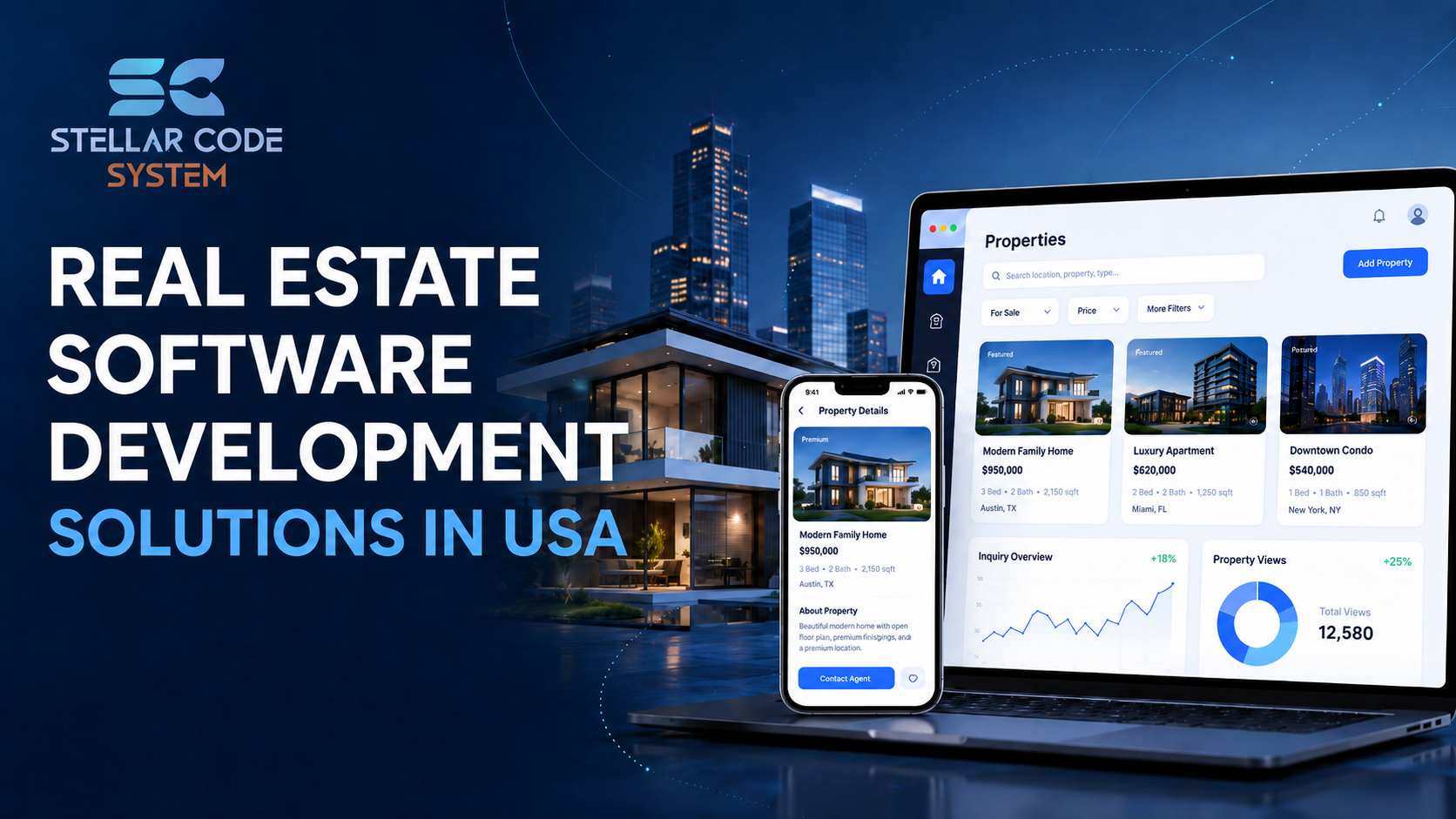Real Estate Software Development Solutions In USA for property management CRM and transaction platforms