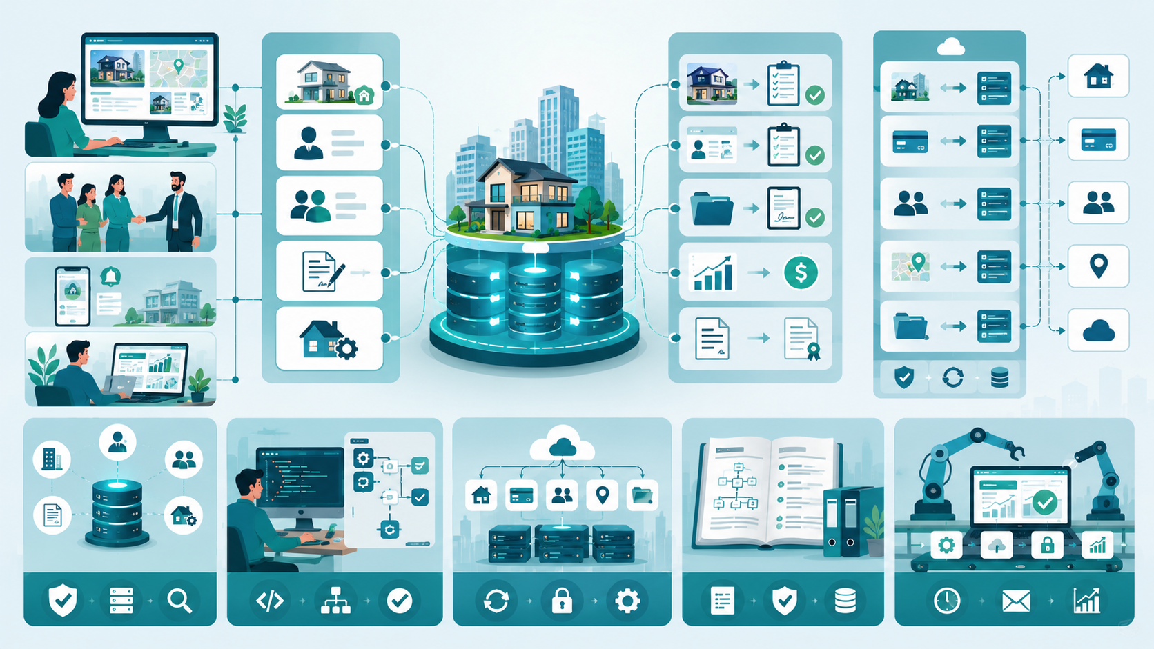 Practical real estate software development solutions with centralized property data APIs and integrations