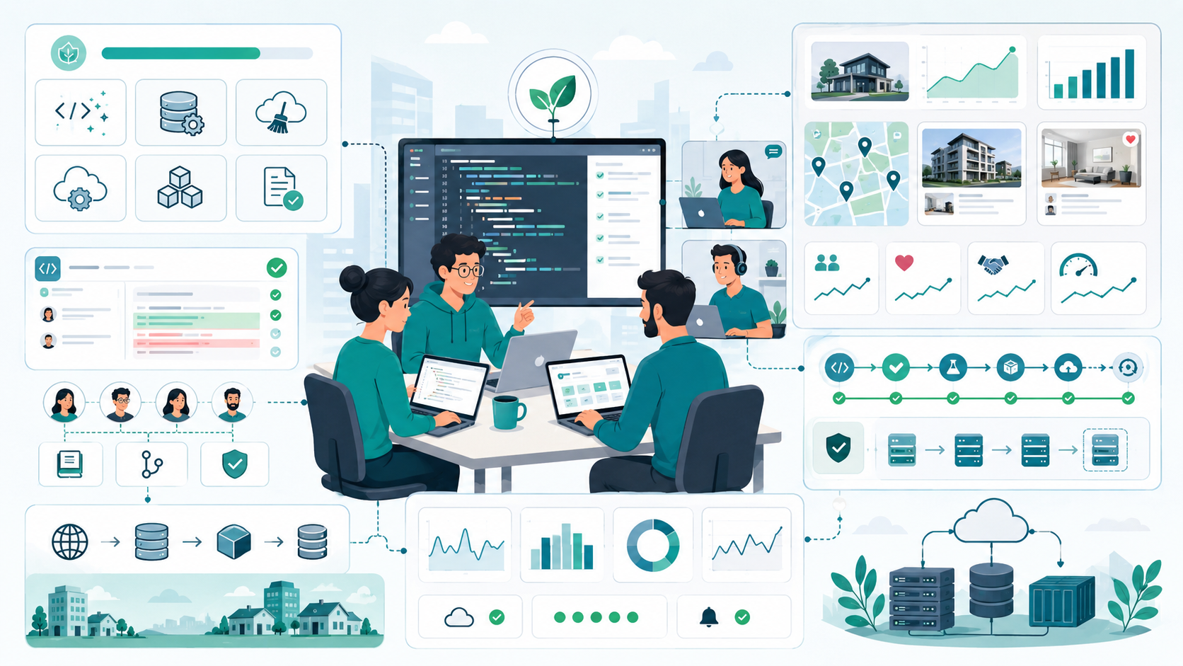 Sustainable Real Estate Software Development Solutions In USA with documentation automation and clean deployment workflows