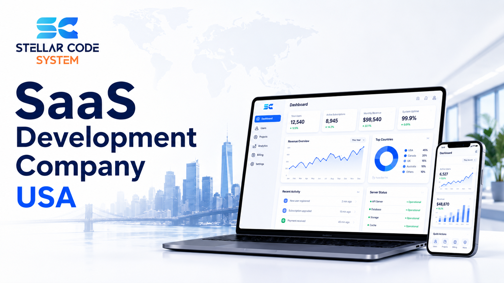 SaaS Development Company USA building maintainable cloud software for growing startups