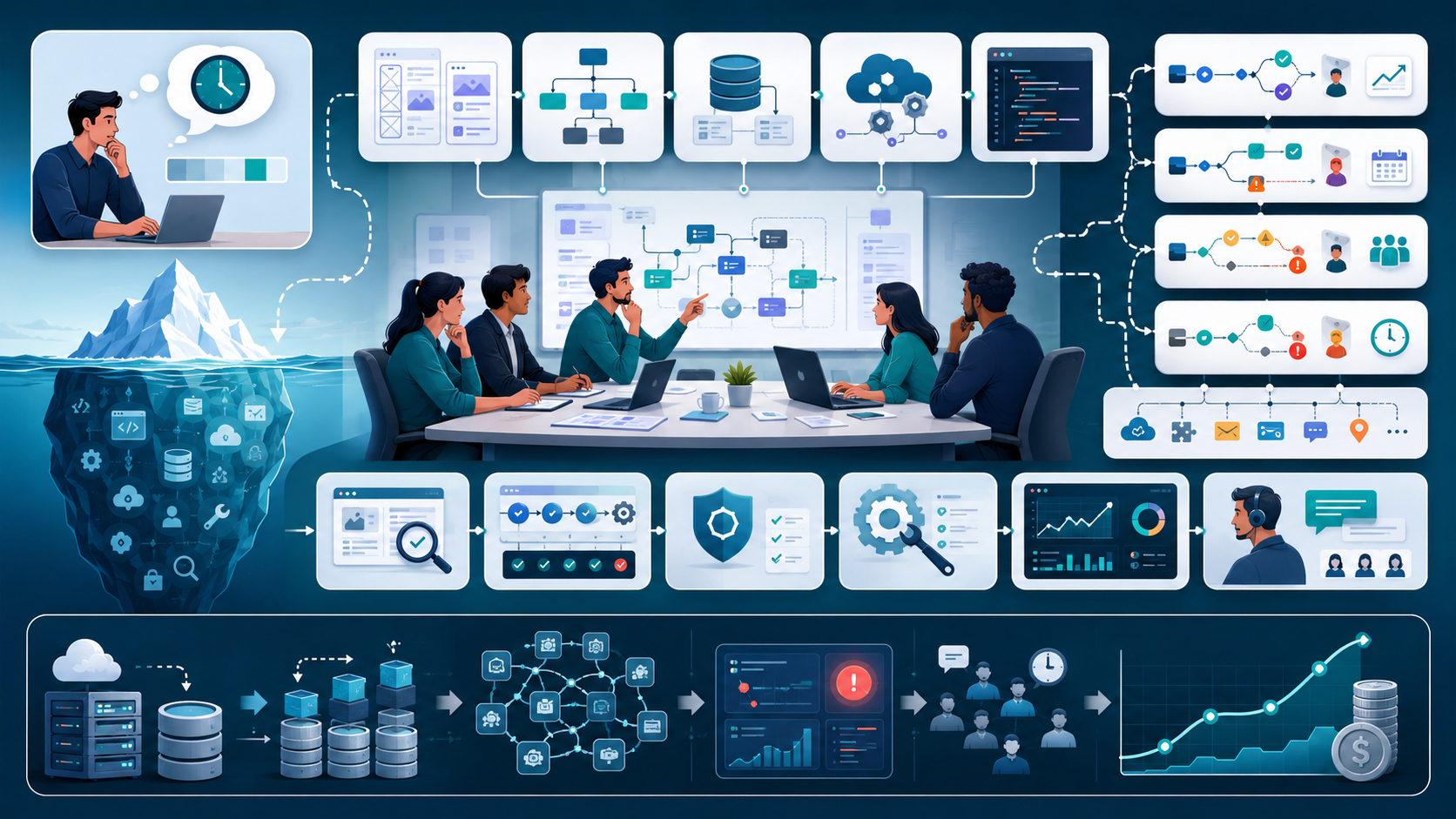 Software Development Cost In USA becoming difficult to predict due to planning testing deployment and maintenance