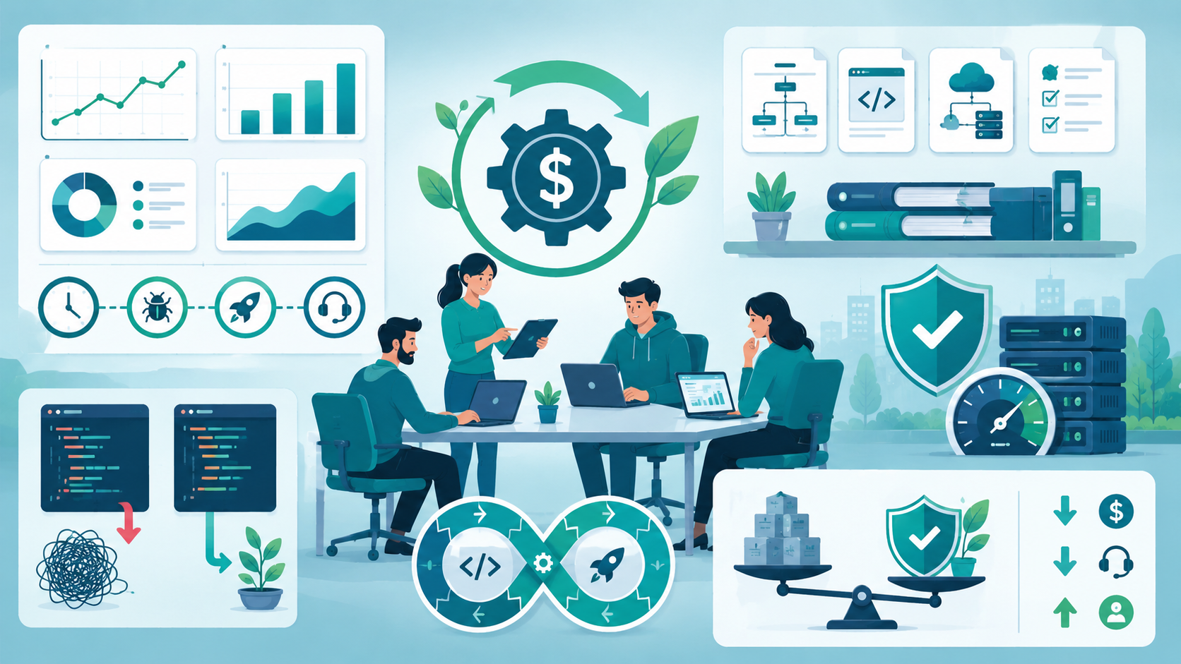 Sustainable software development cost management for small engineering teams in the USA