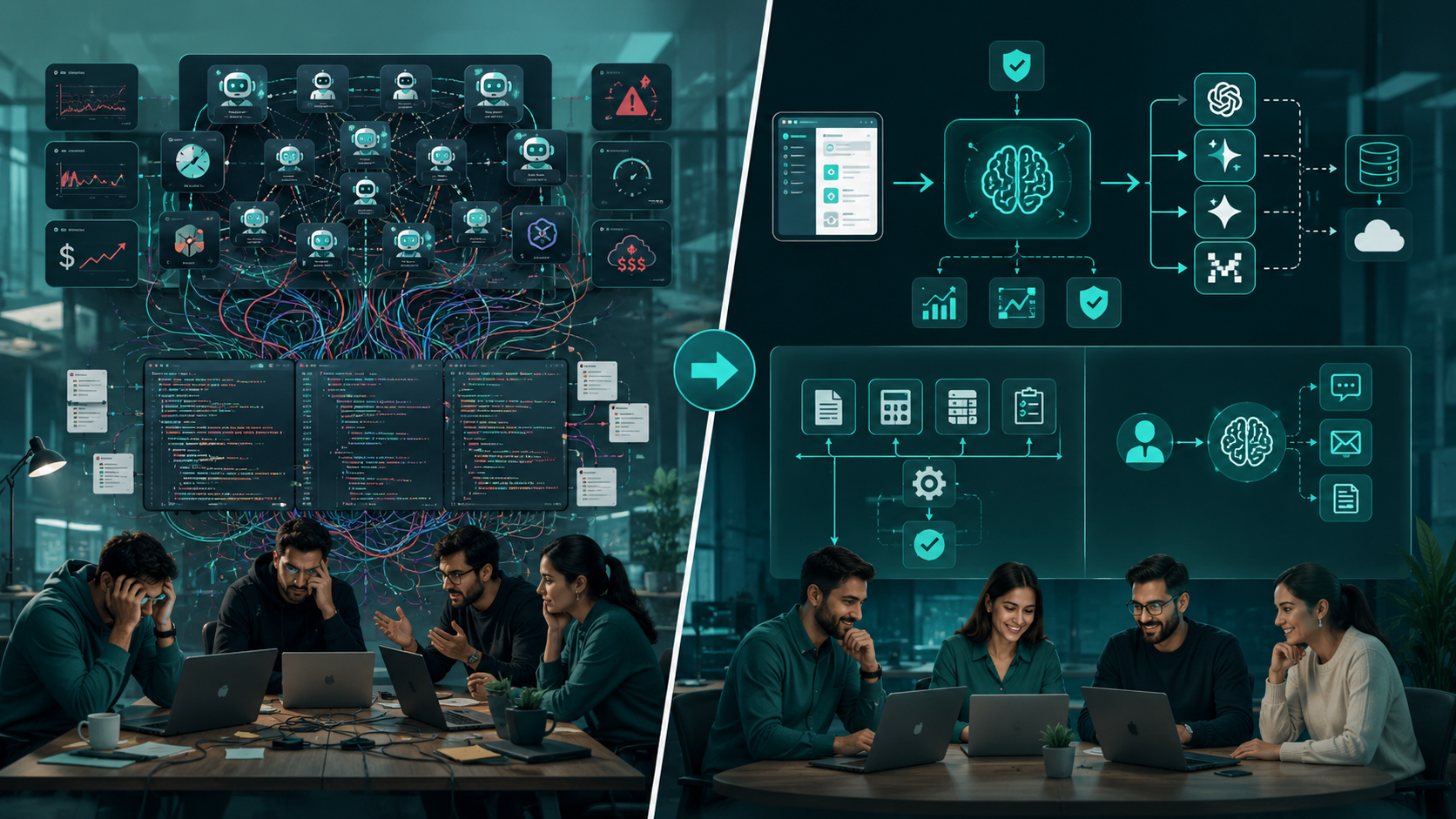 AI orchestration layer replacing direct model integrations in software architecture