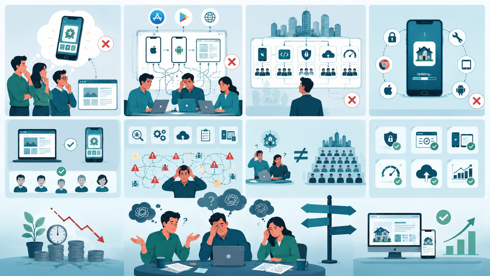 Business teams making platform mistakes by building mobile and web apps too early